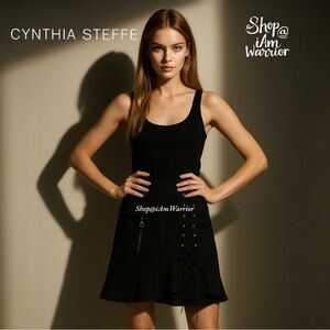 Cynthia Steffe lace-up ruffle mini skirt *shop@iamwarrior